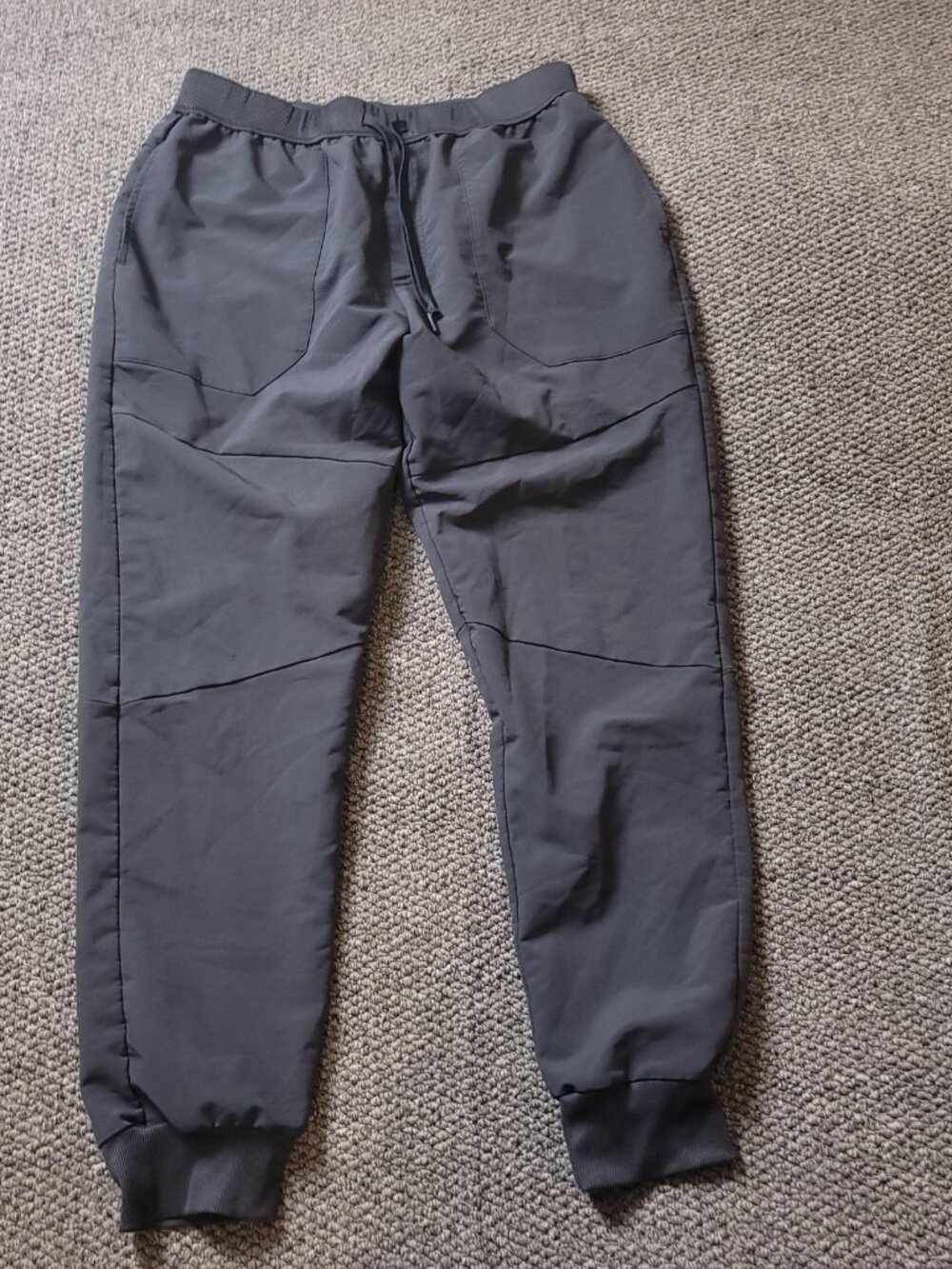 Russell Training Jogger Pants Mens M Medium 28x28  Gray Activewear Gym Running
